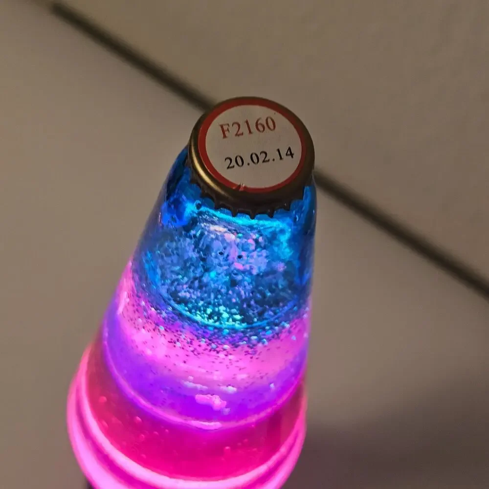 Vintage Y2K Lava Lamp Lite Glitter Wax Trippy Psychedelic